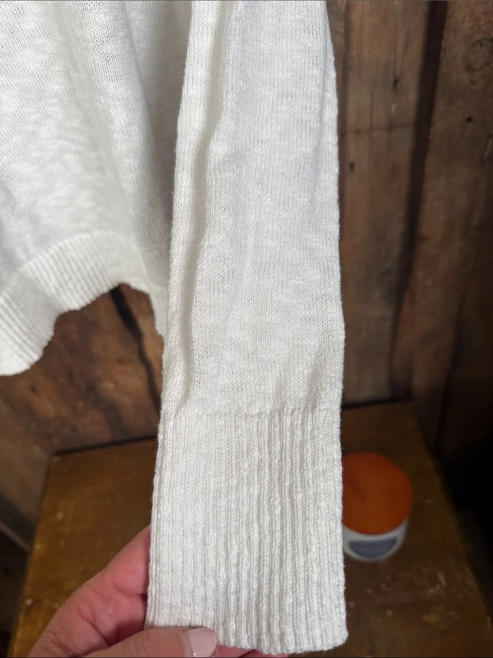 J. Crew Women's White Crewneck Sweater